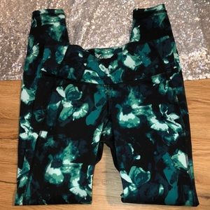 Old Navy small ocean green active leggings